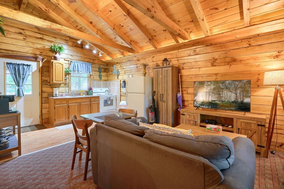 Living room and floor plan
