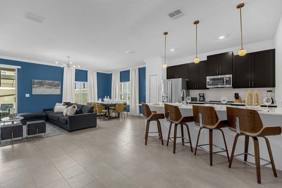 dining room and living room