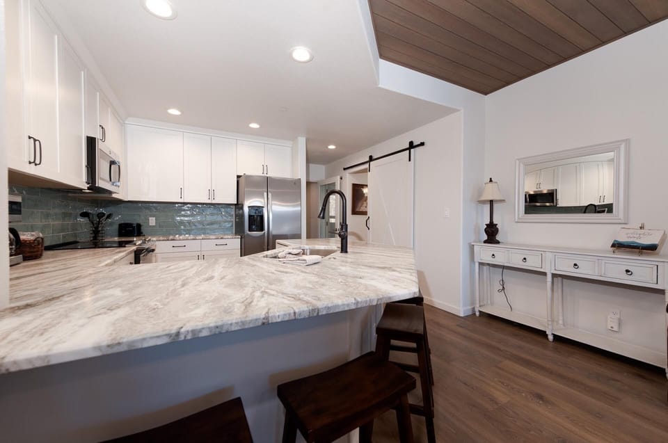 Fully stocked kitchen