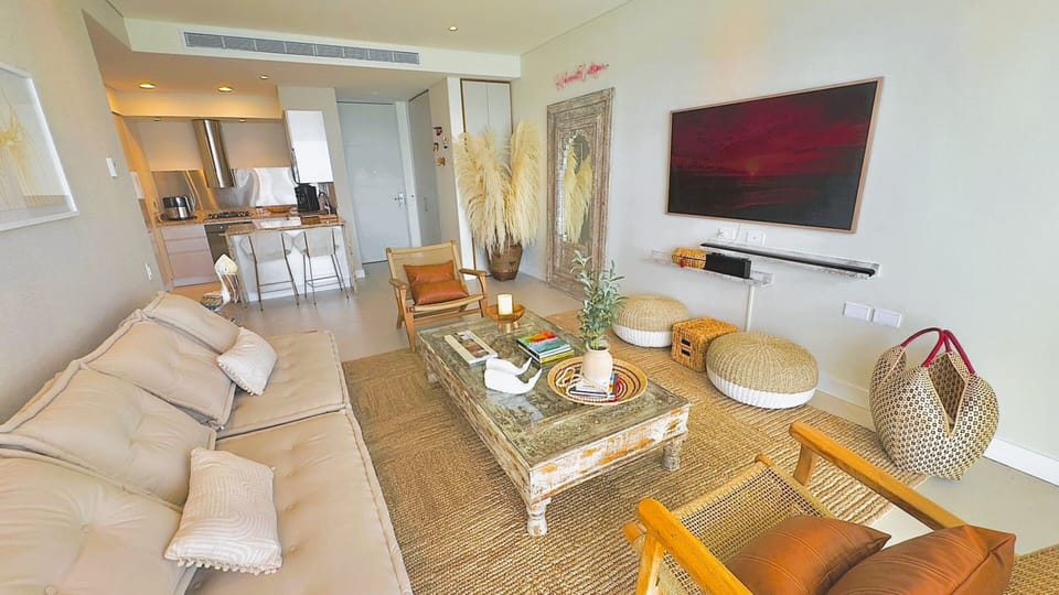 Premium Apartment | Living area | Flat-screen TV