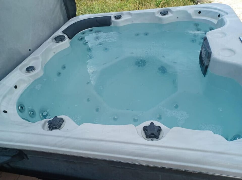 Hot tub is heated and ready for your relaxation