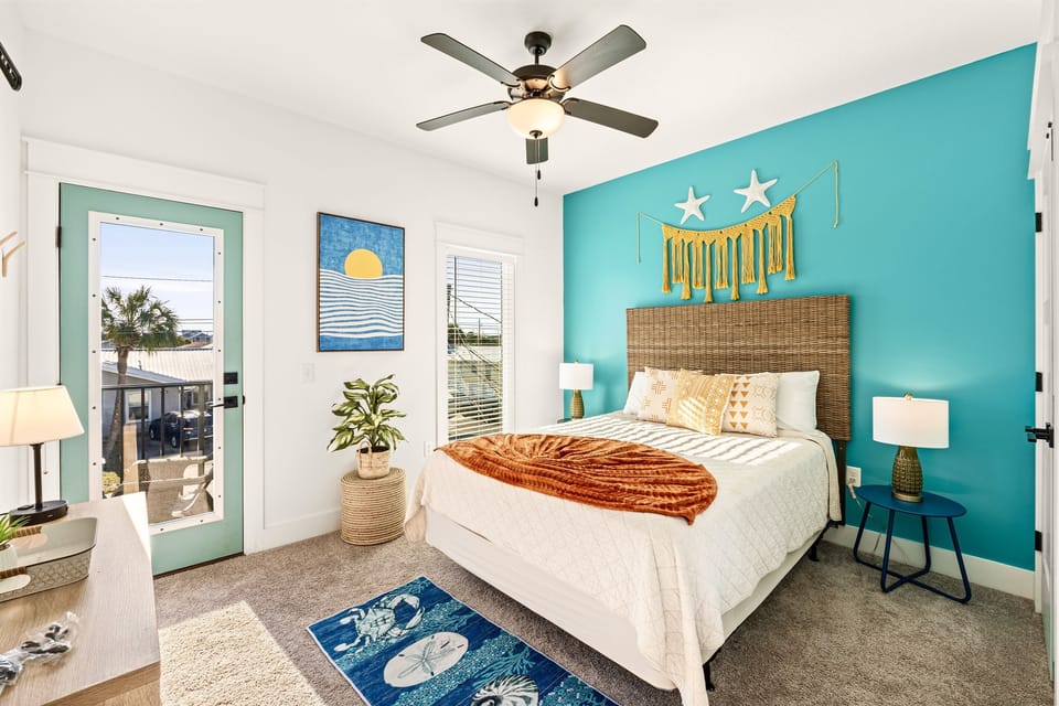 Upstairs Bedroom 1 with Queen Bed