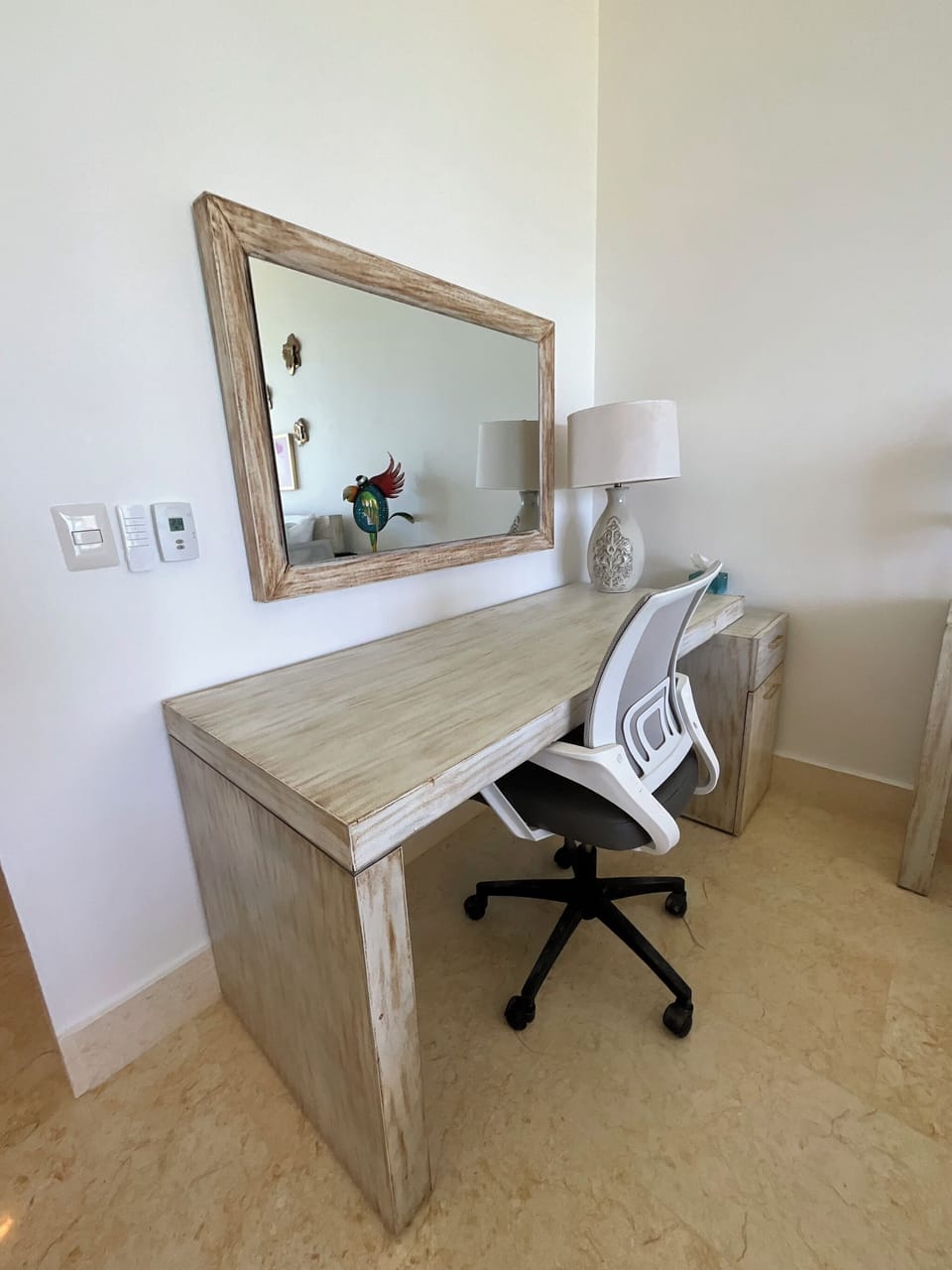 desk in master bedroom