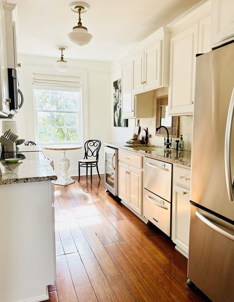 Coffee lovers?  Keurig, standard coffee machine, and a French press.
