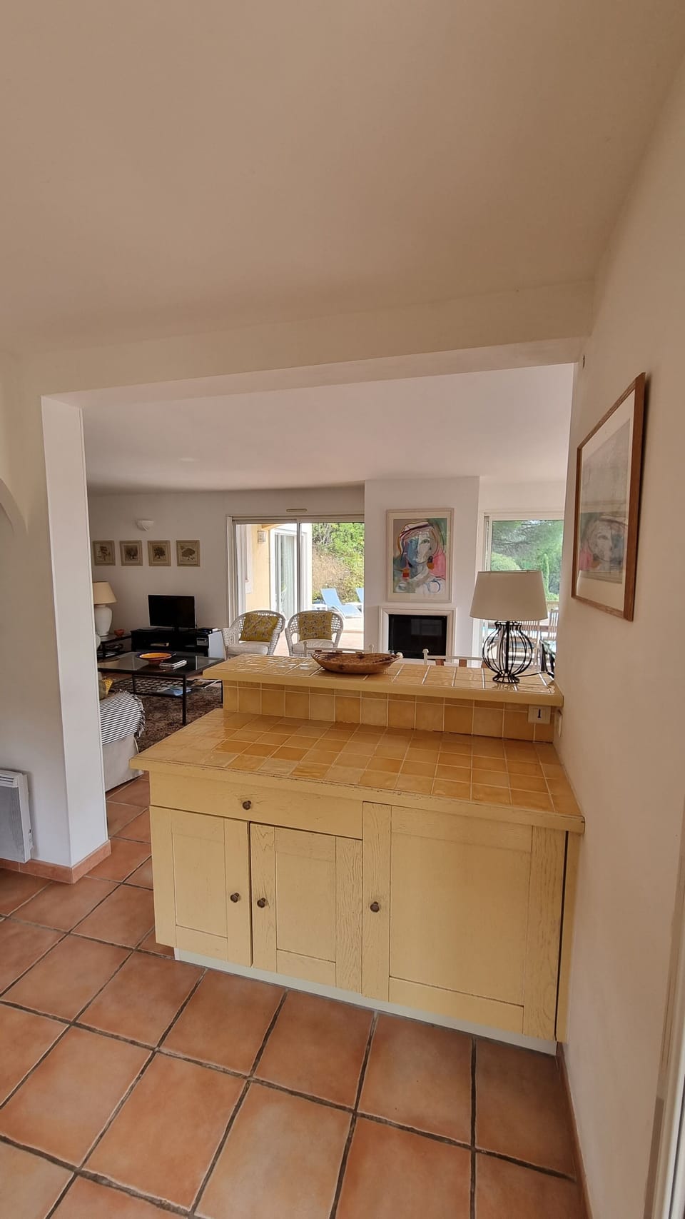 Kitchen towards living room