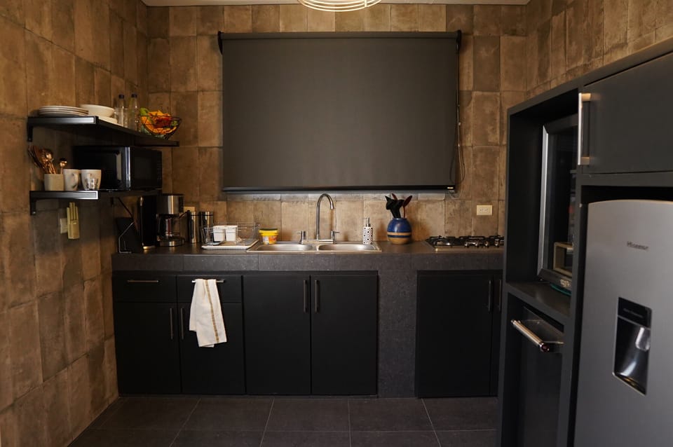 Luxury House | Private kitchen | Mini-fridge, microwave