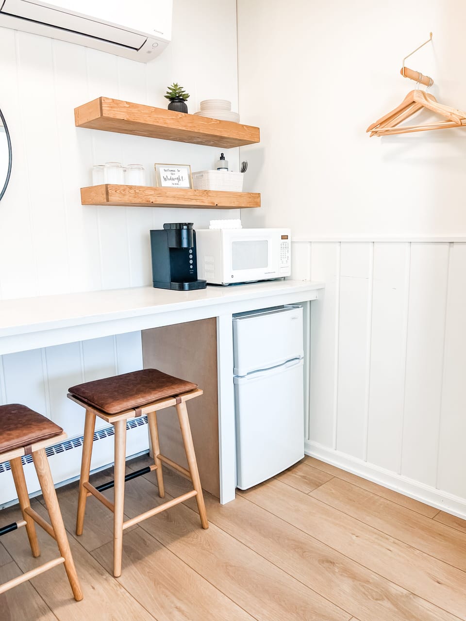 Mini Fridge & Microwave