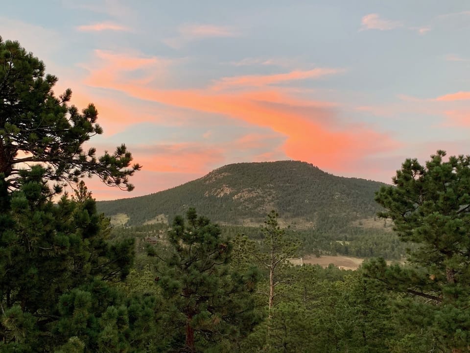 Sunset on the deck