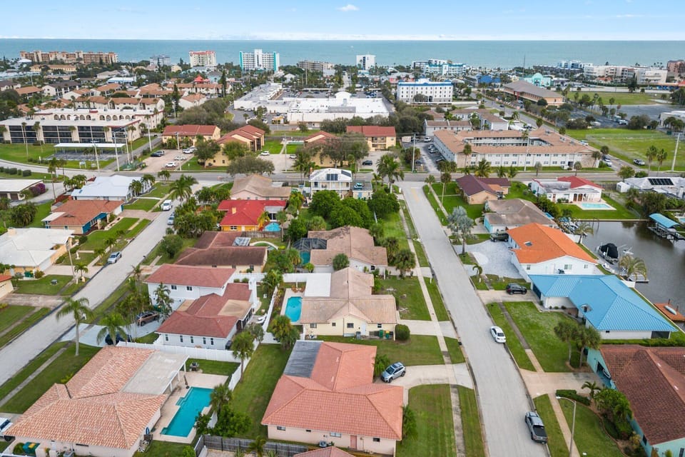 Street view with a 10 minute walk to beach!