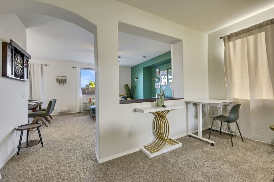 Dart Board and Desk