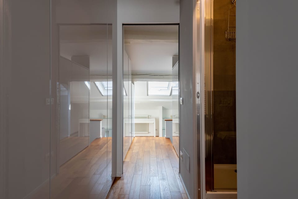Luxury  Apartment Via Voghera 6 | Living area | 50-inch flat-screen TV with satellite channels
