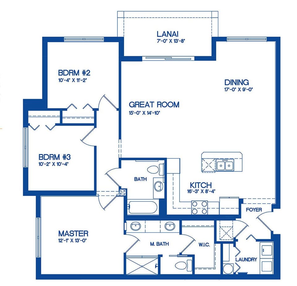 The floor plan of our condo