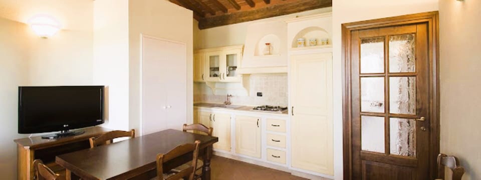 24-inch flat-screen TV with satellite channels