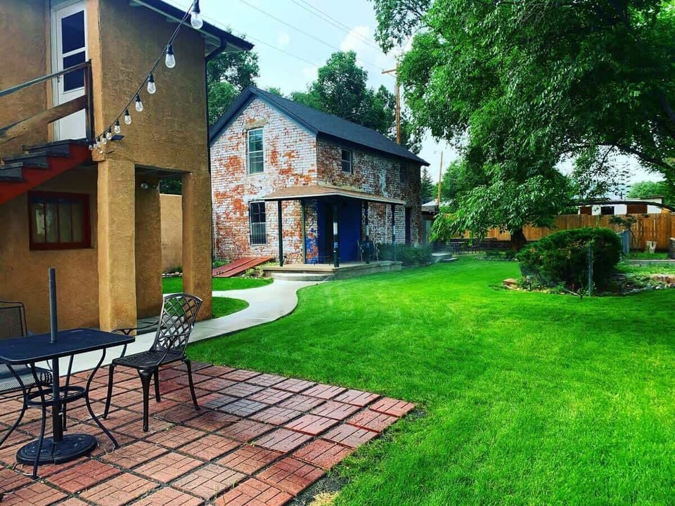 These are both of our listings that share the yard. Casita sits next to the Carriage house. They are both available to book as well! 