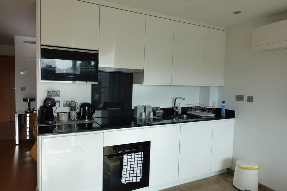 Kitchen with all amenities needed:
- toaster 
- coffee machine
- kettle