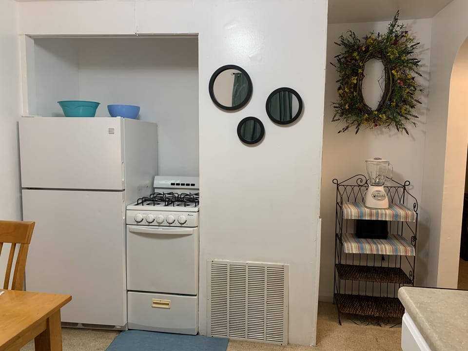 Indoors, Refrigerator, Home Decor, Kitchen, Cooktop
