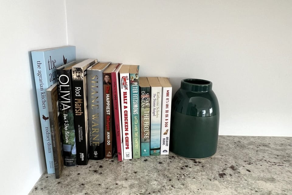 Just a few books scattered around