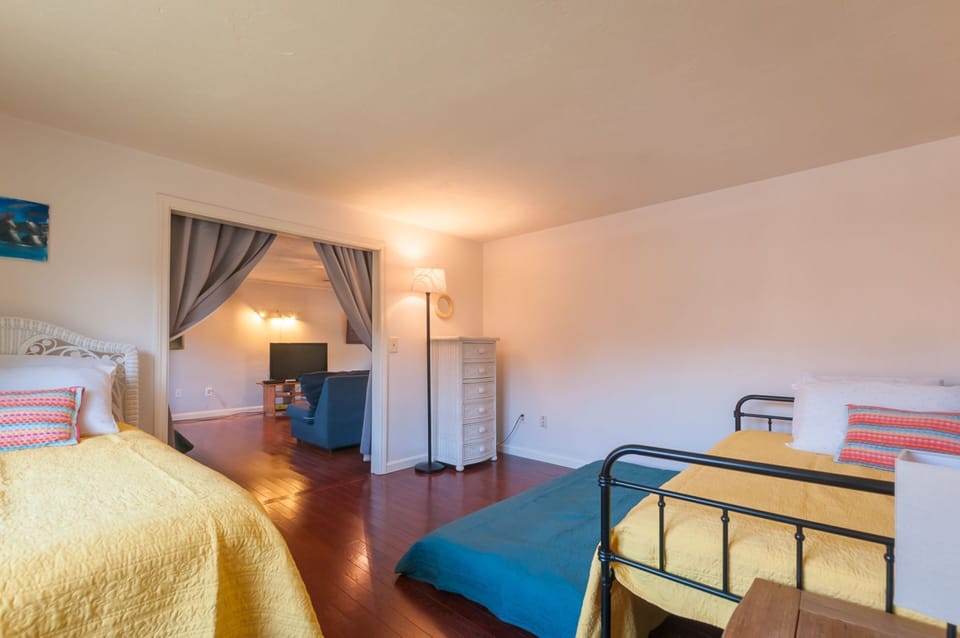 Bedroom 4- Second Floor (No Door) - Three Twin Beds.