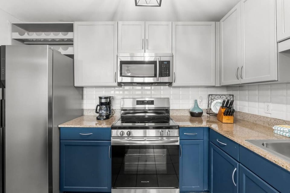 Fully stocked kitchen