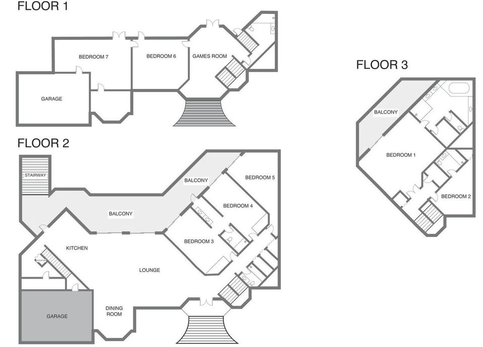 3 storey layout