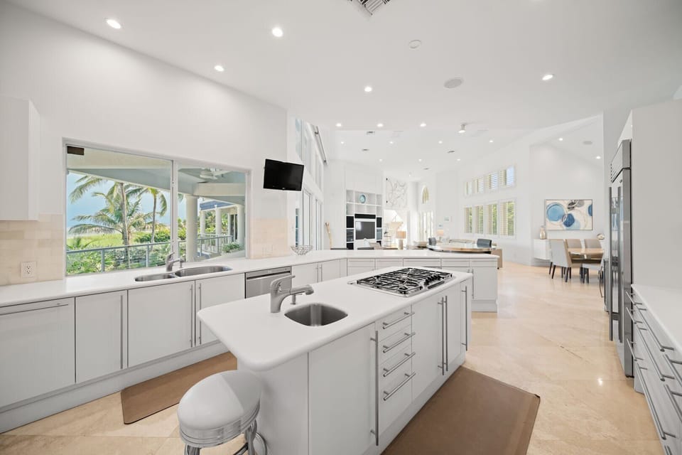 Fully stocked kitchen with all the utensils you need