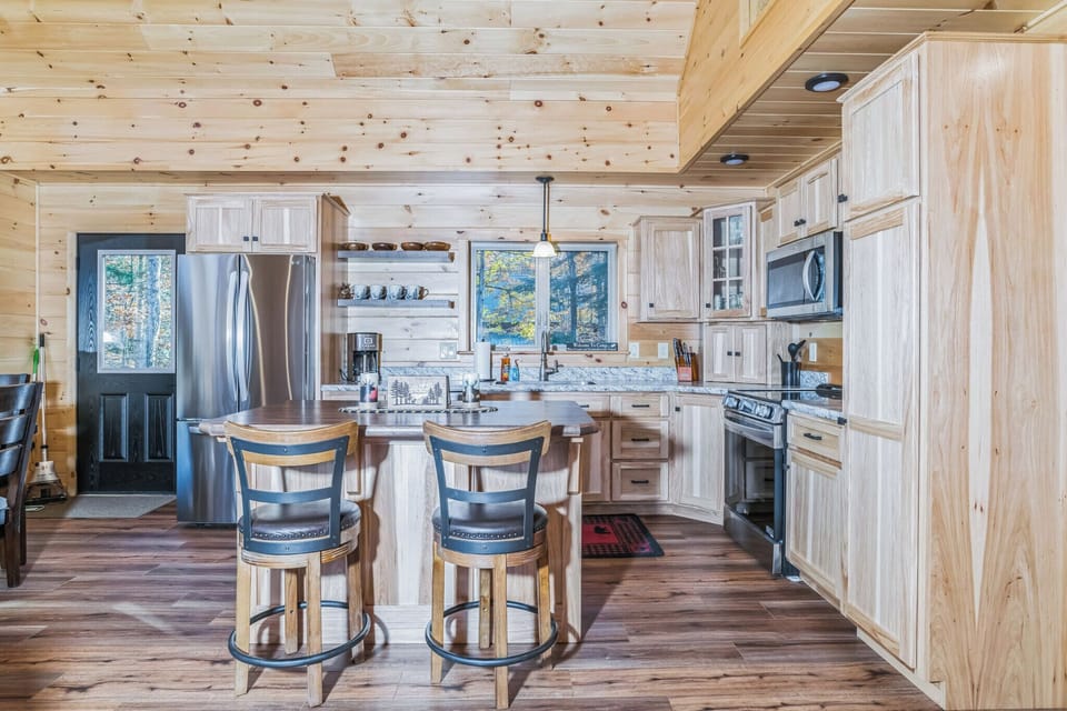View of Kitchen from living room area