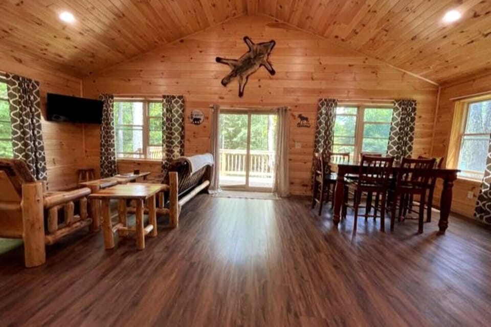 Sliding glass door to front porch
