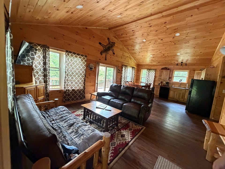 Open concept living/dining and kitchen area