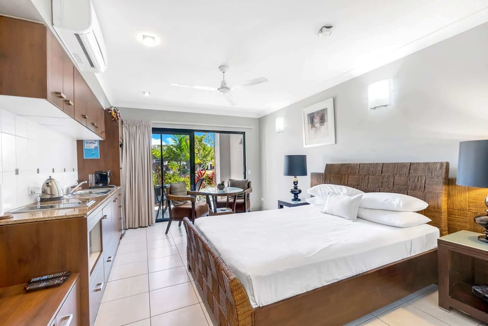 Bedroom and Kitchen