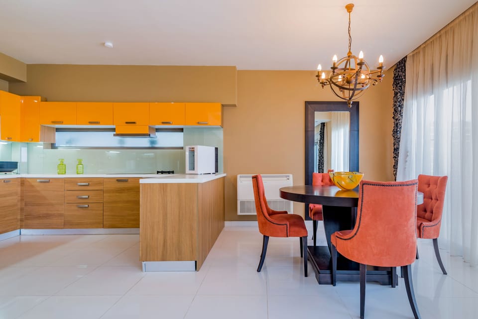 Dinning & kitchen area for culinary wonders.