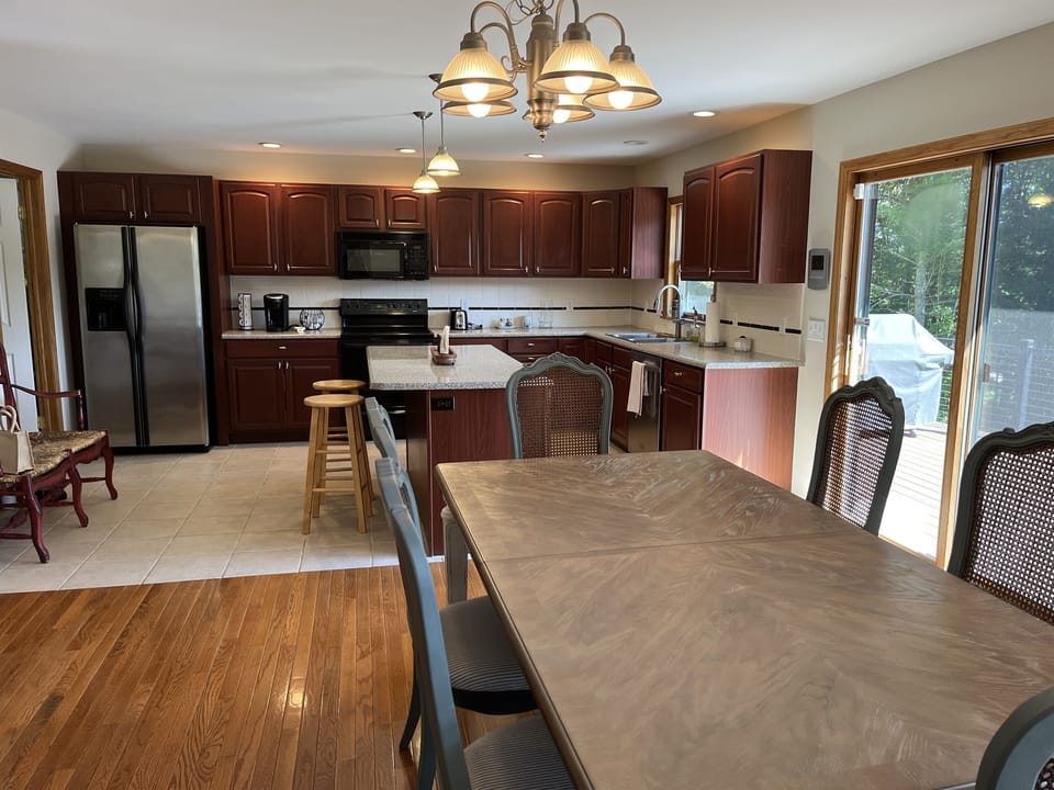 Dining into Kitchen with deck access