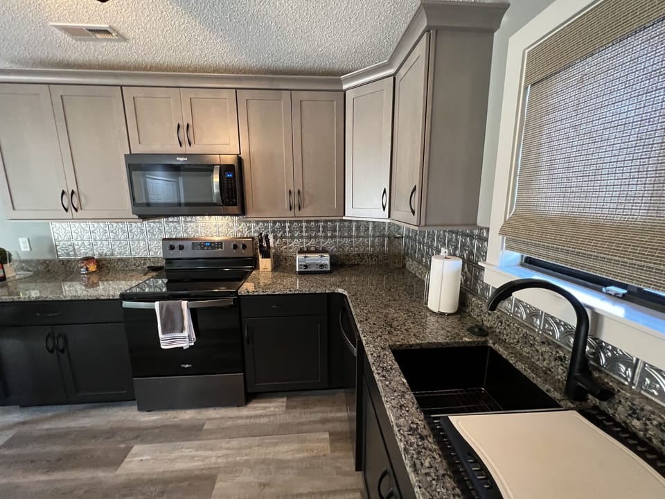 Fully stocked kitchen 