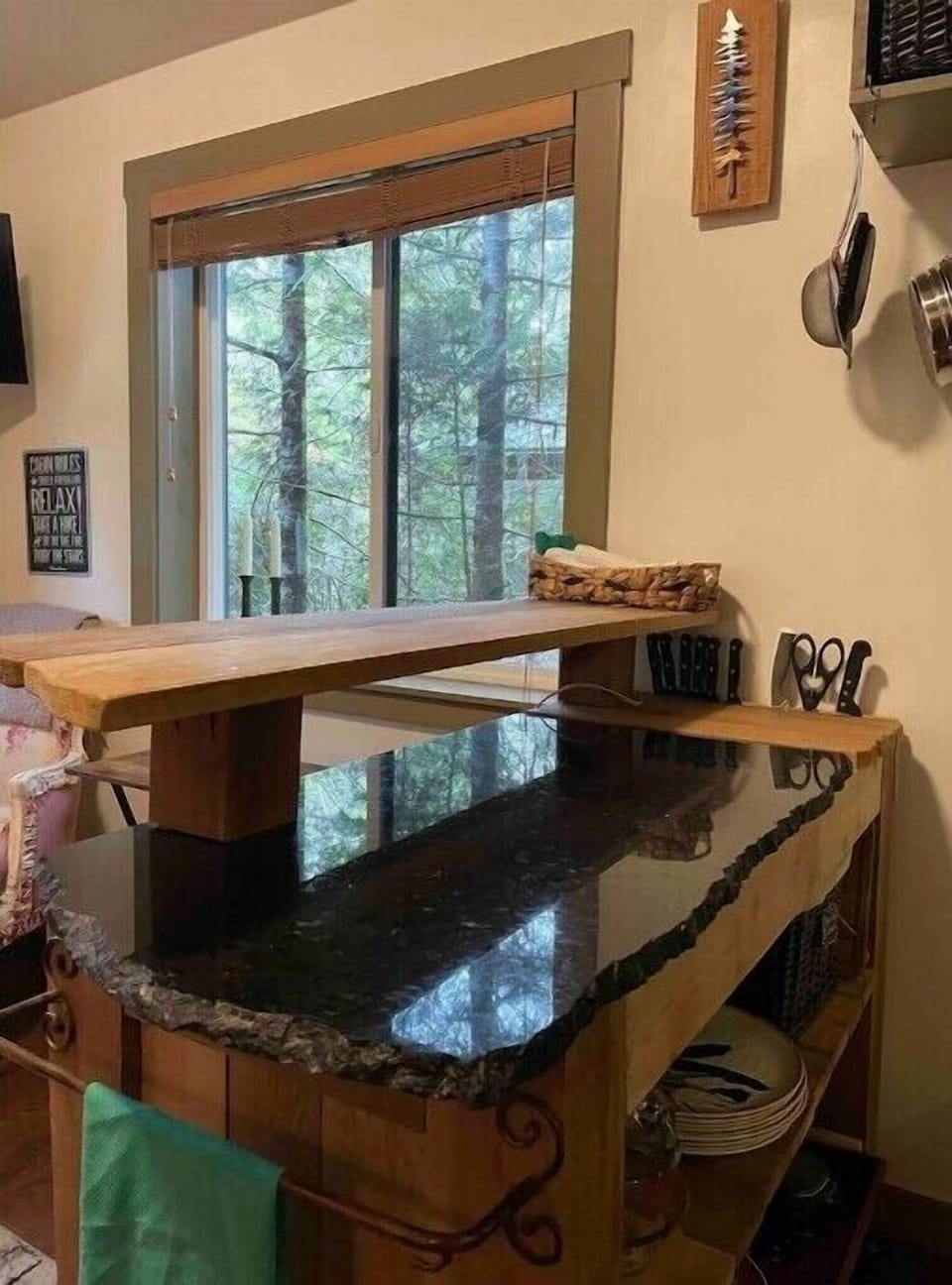 Custom kitchen island.