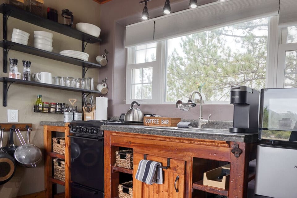Prep your own meals in a fully equipped kitchen.