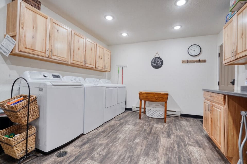 Paid, shared laundry facilities