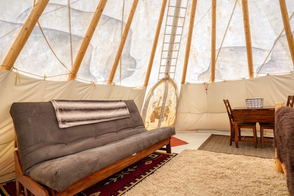 Convert futon into a queen bed.