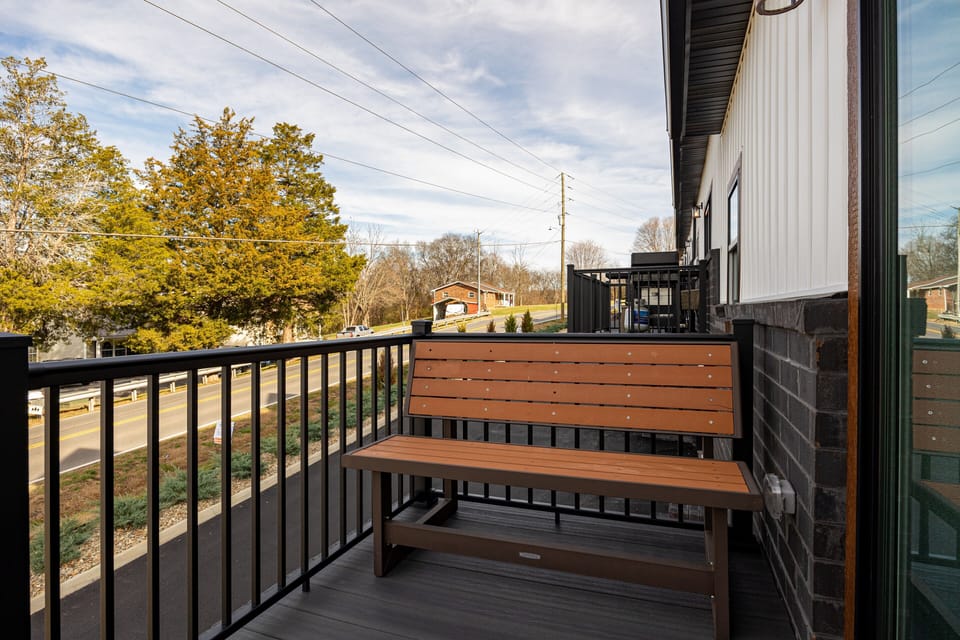 Deck Bench at Hickory Haven