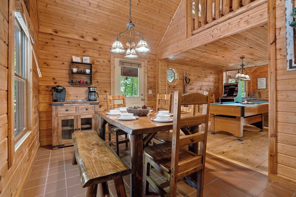 dining in the kitchen with bench seating