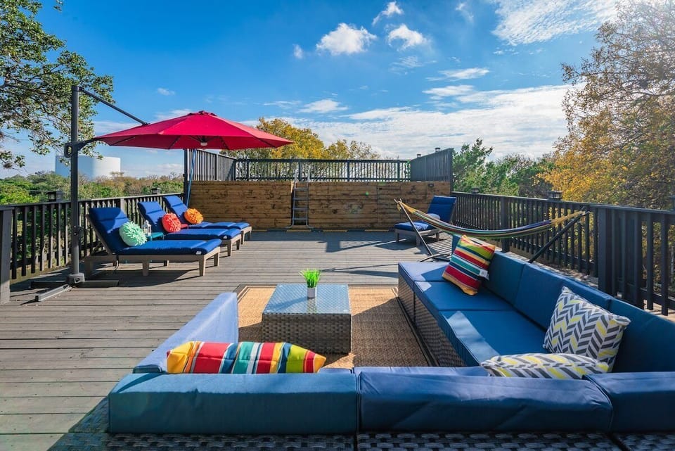Deck lounge area w/ private pool
