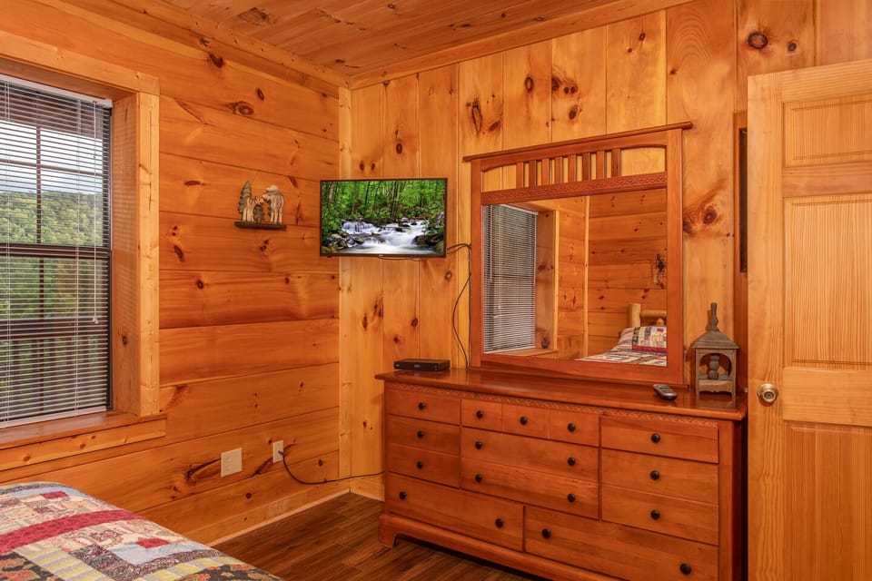 Dresser with mirror