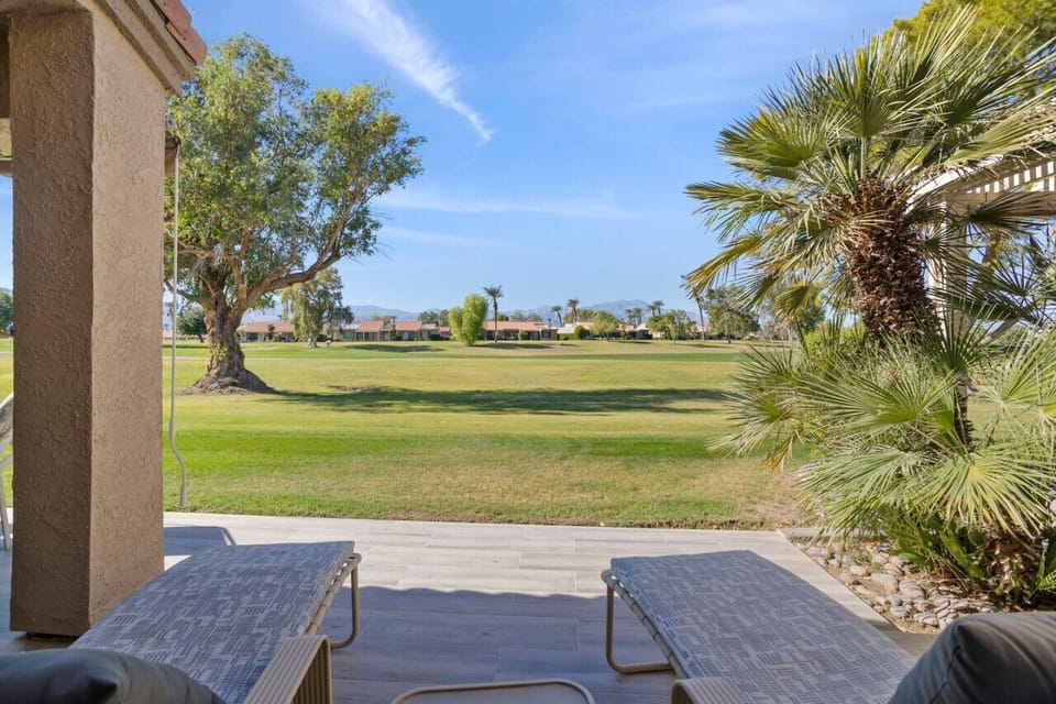 Patio with lounge chairs