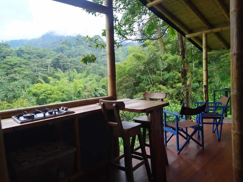 Cabin, Mountain View | Private kitchen | Full-size fridge, stovetop, coffee/tea maker, cookware/dishes/utensils