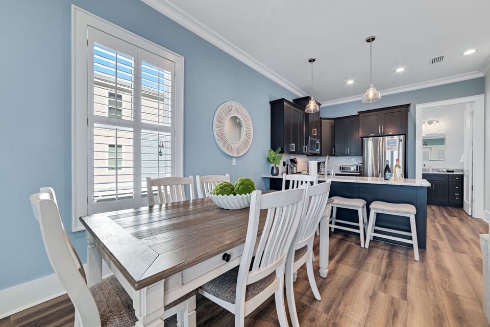 Plenty of dining space