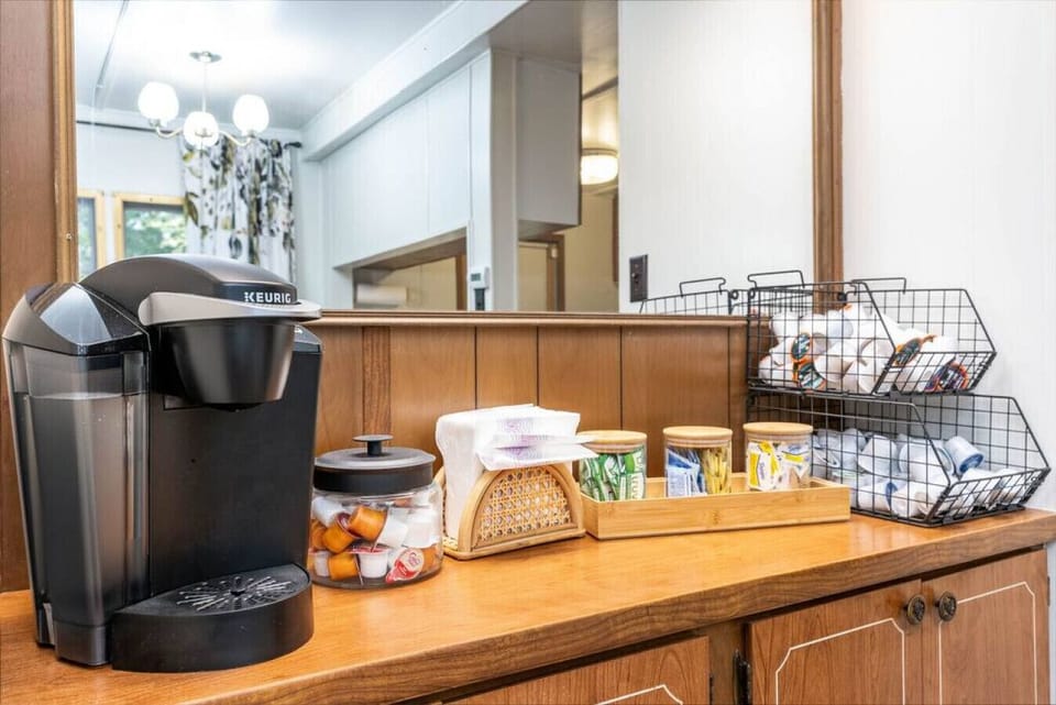 Coffee Bar - Keurig Coffee Maker, Pods, Creamers, Sweeteners