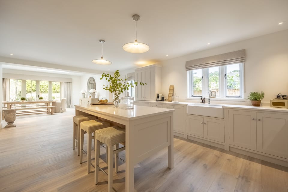 Ground floor: Kitchen seamlessly blends with the dining area