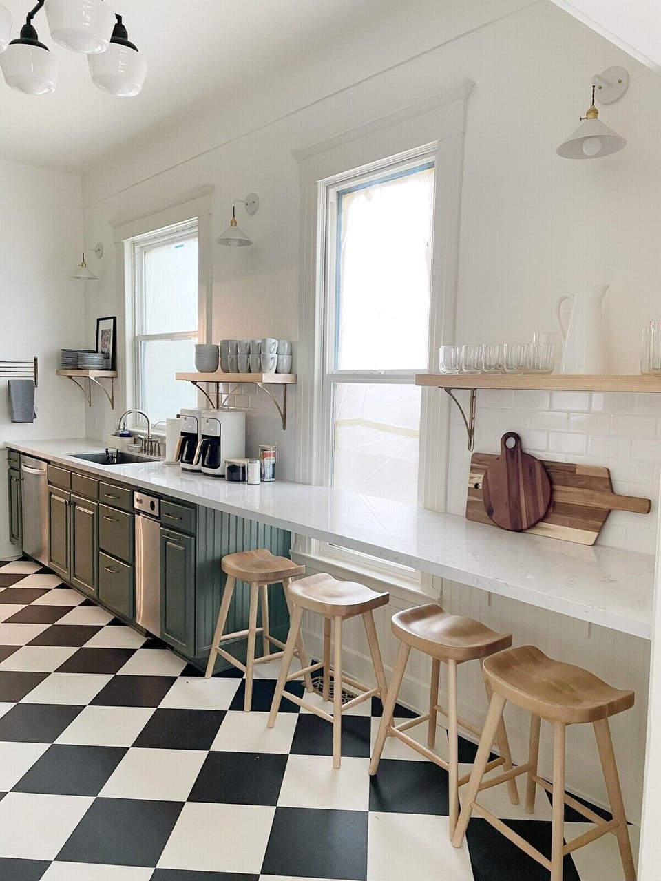 The home has been completely renovated, with newly painted cabinets and walls plus all new small appliances.