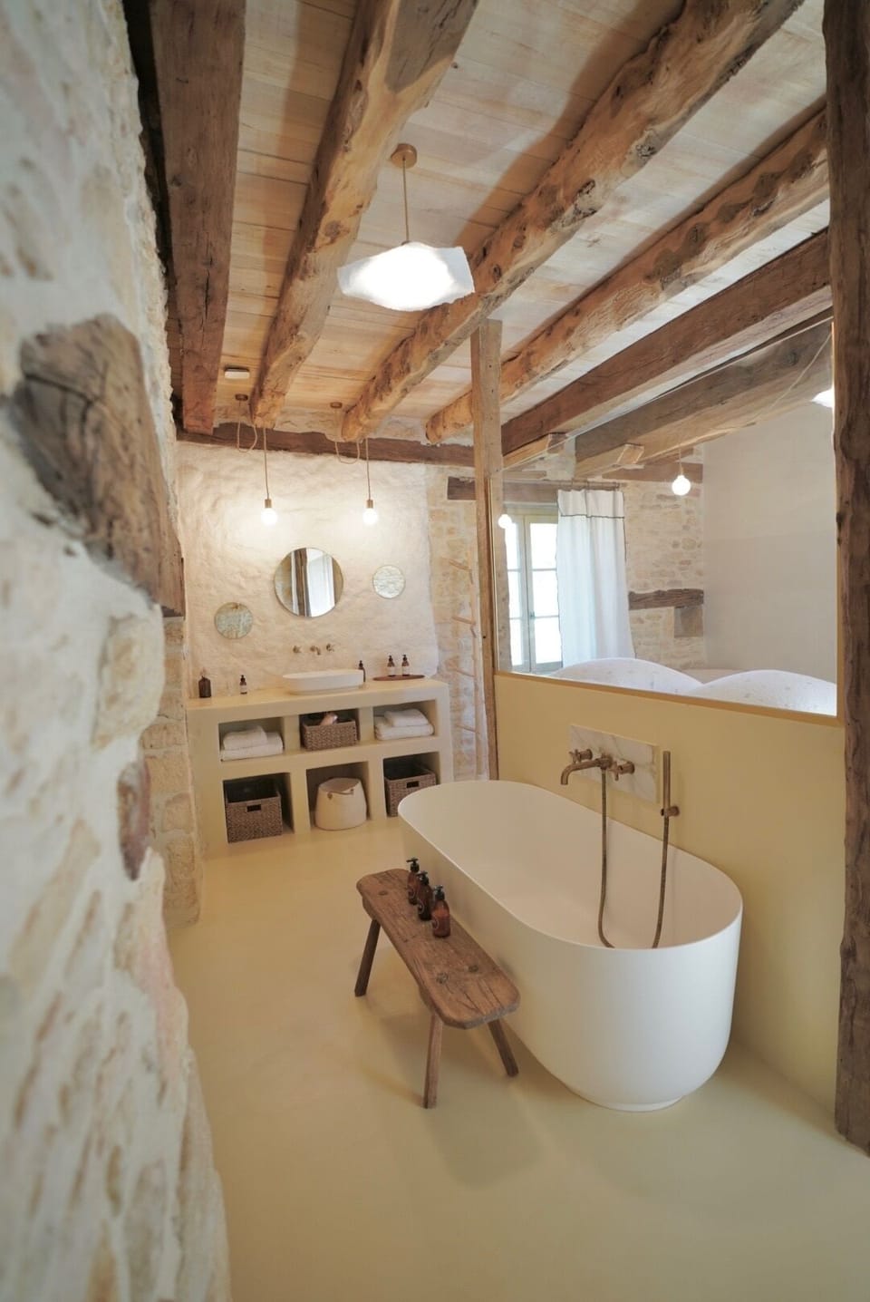 Signature Room | Bathroom | Designer toiletries, hair dryer, towels, soap