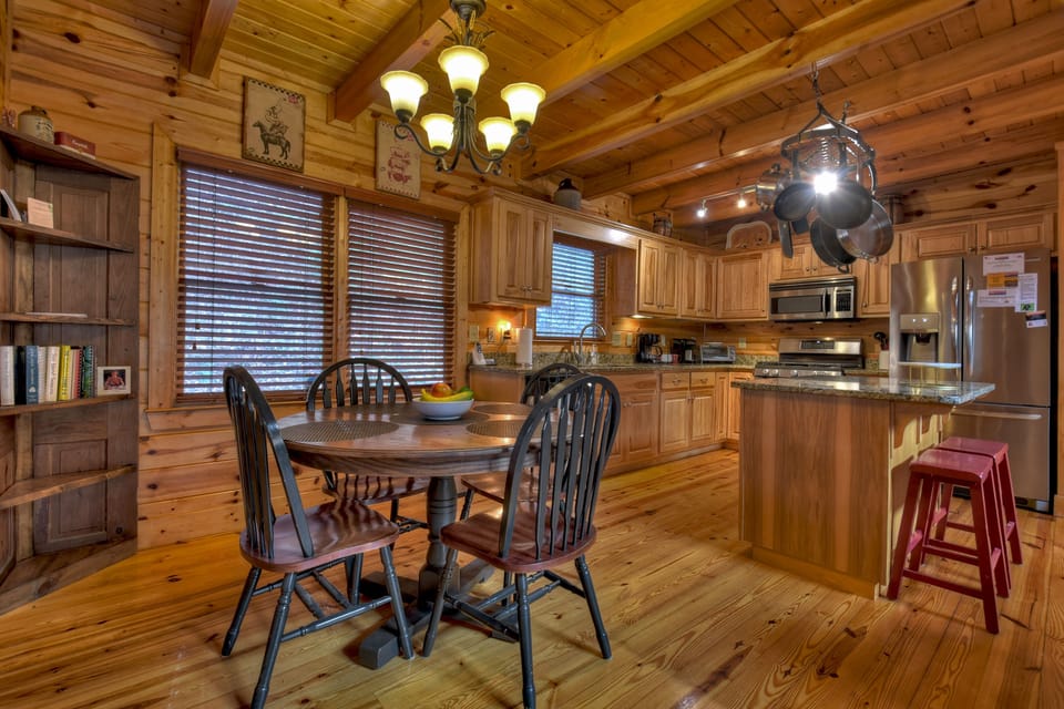 Cresent Moon on the River is a perfect family-sized cabin rental in the North GA Mountains
