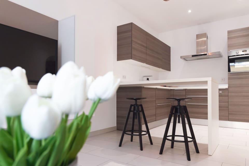 Premium Apartment, 1 Bedroom, Non Smoking, City View | Living area | 42-inch Smart TV with digital channels, streaming services