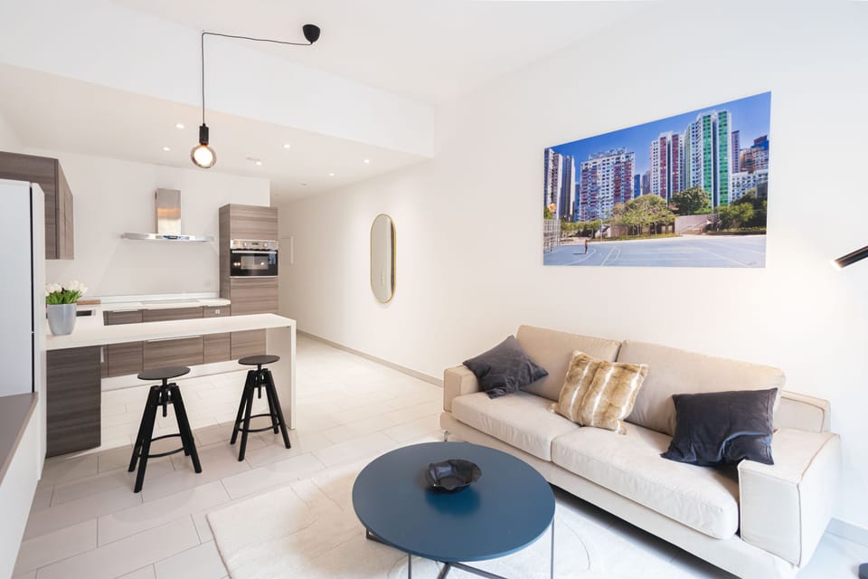 Premium Apartment, 1 Bedroom, Non Smoking, City View | Living area | 42-inch Smart TV with digital channels, streaming services
